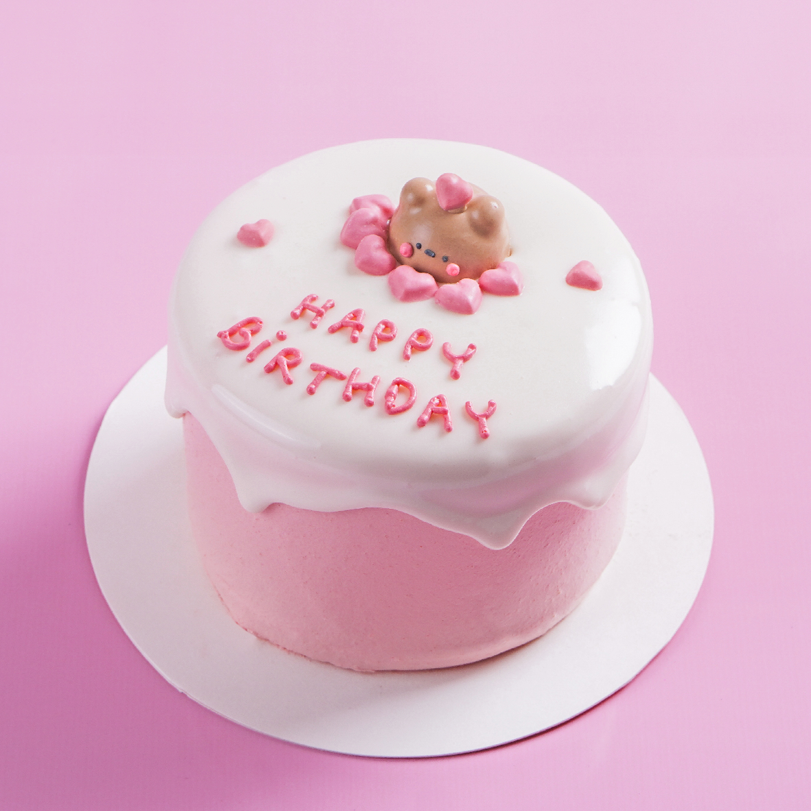 สั่งเค้กวันเกิด เค้กสตรอเบอร์รี่ - โบว์เค้ก ร้านเค้กมินิมอล เริ่ม 260